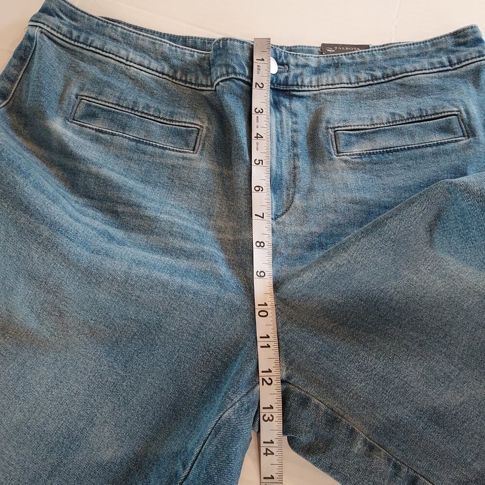 Talbots Wide Leg Released Hem Crop Jeans Size 14 - Picture 12 of 13